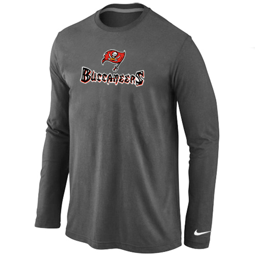 Nike Tampa Bay Buccaneers Authentic Logo Long Sleeve T-Shirt D.Grey