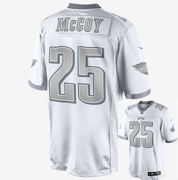 Nike Eagle 25 McCoy White Platinum Jerseys