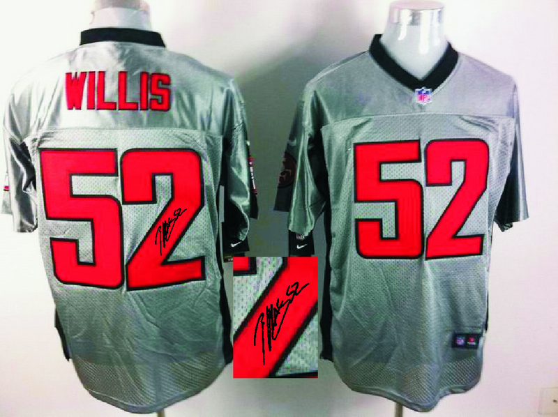 Nike 49ers 52 Willis Grey Shadow Signature Edition Jerseys