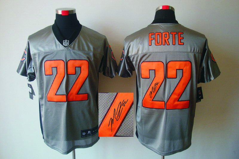 Nike Bears 22 Forte Grey Shadow Signature Edition Jerseys - Click Image to Close