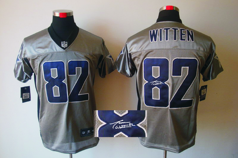 Nike Cowboys 82 Witten Grey Shadow Signature Edition Jerseys