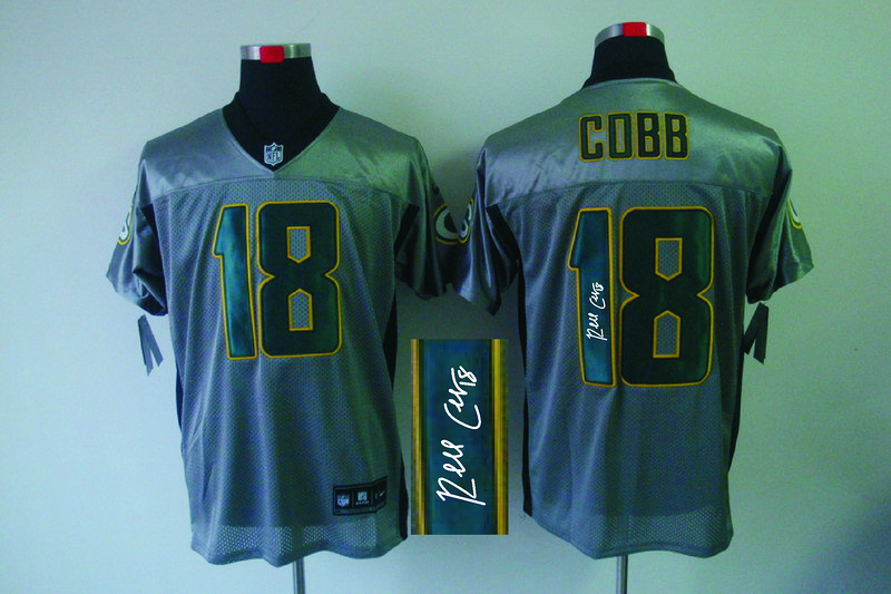 Nike Packers 18 Cobb Grey Shadow Signature Edition Jerseys