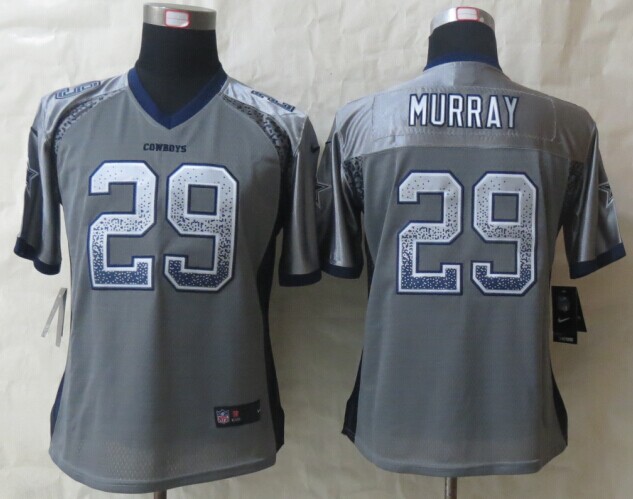 Nike Cowboys 29 Murray Drift Fashion Grey Women Jerseys