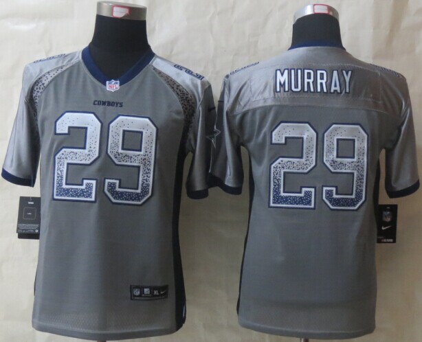 Nike Cowboys 29 Murray Drift Fashion Grey Youth Jerseys