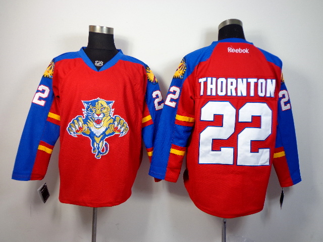 Panthers 22 Thornton Red Jerseys