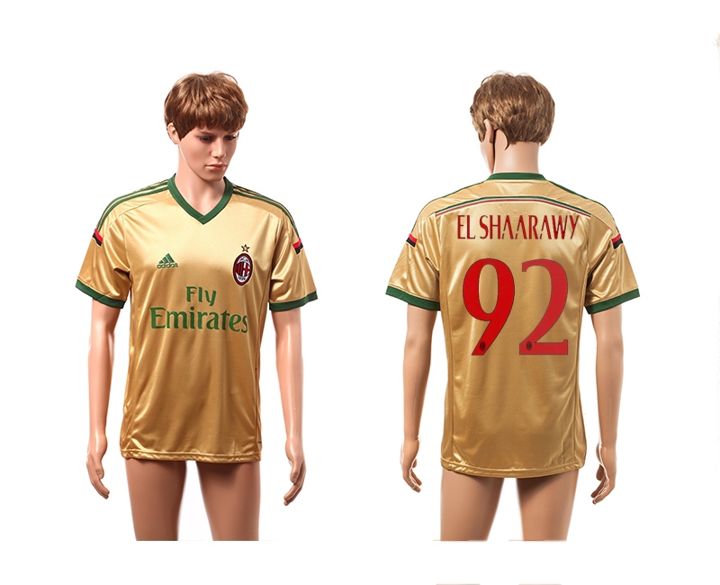 2014-15 AC Milan 92 El Shaarawy Away Thailand Jerseys