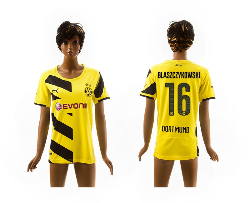 2014-15 Dortmund 16 Blaszczykowski Home Women Jerseys - Click Image to Close