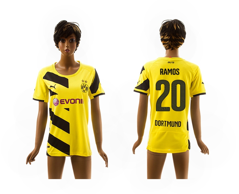 2014-15 Dortmund 20 Ramos Home Women Jerseys
