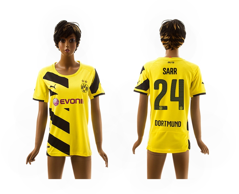2014-15 Dortmund 24 Sarr Home Women Jerseys