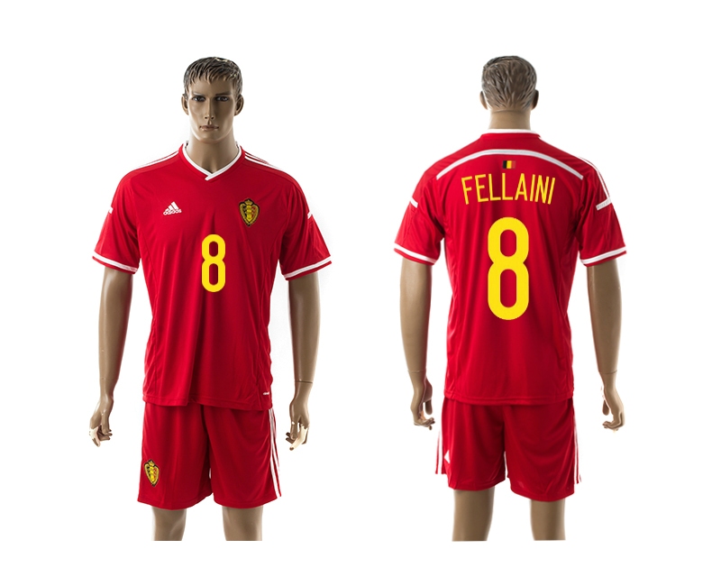 2014-15 Belgium 8 Fellaini Home Jerseys