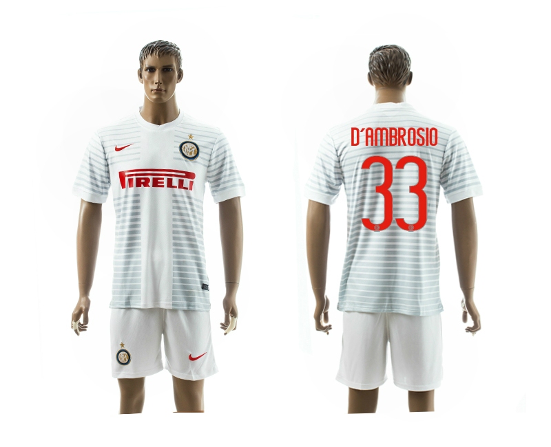 2014-15 Inter Milan 33 D'Ambrosio Away Jerseys