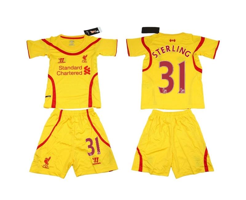 2014-15 Liverpool 31 Stering Away Youth Jerseys