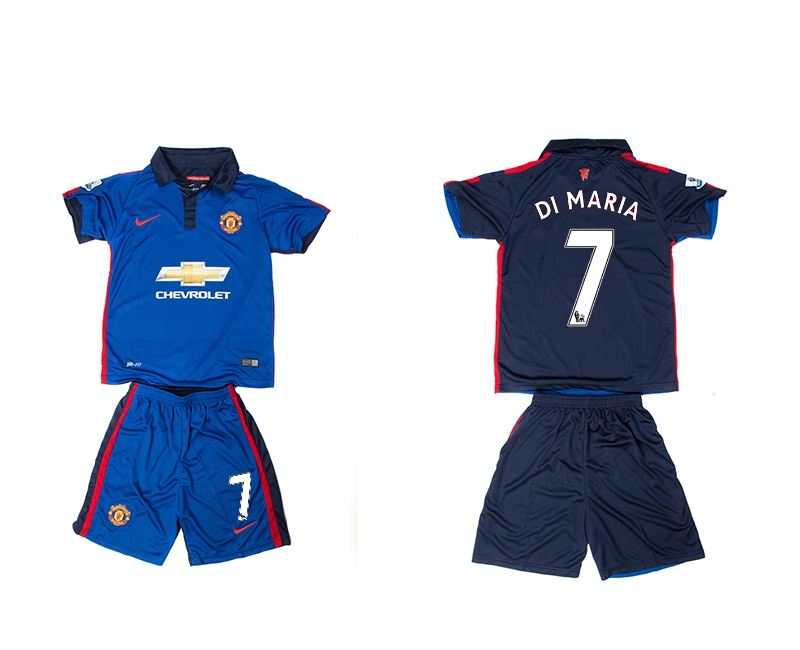 2014-15 Manchester United 7 Di Maria Third Away Youth Jerseys