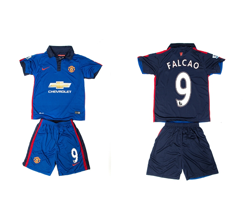 2014-15 Manchester United 9 Falcao Third Away Youth Jerseys