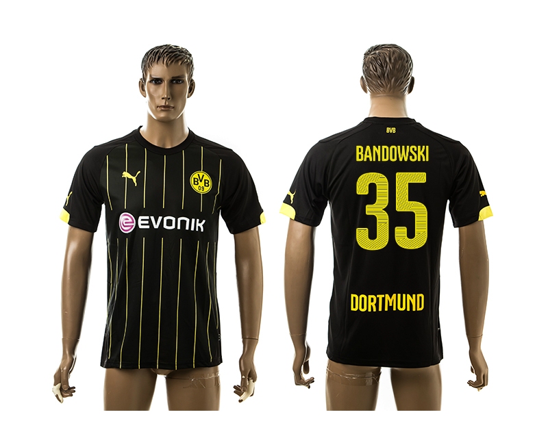 2014-15 Dortmund 35 Bandowski Away Thailand Jerseys