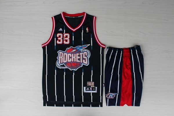 Rockets 33 Pippen Navy Blue Hardwood Classics Jerseys(With Shorts)