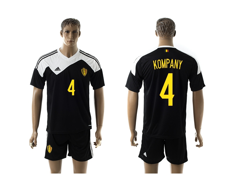 2014-15 Belgium 4 Kompany Away Jerseys