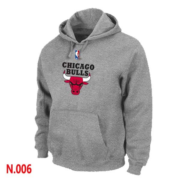 NBA Bulls Pullover Hoodie L.Grey