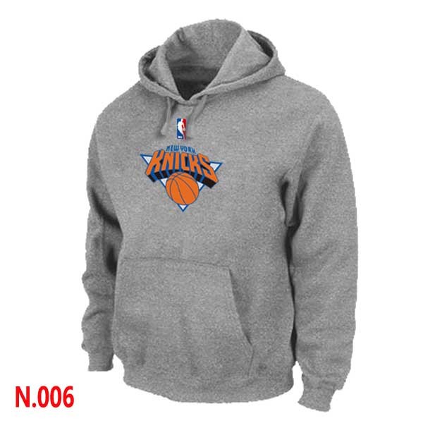 NBA Knicks Pullover Hoodie L.Grey - Click Image to Close