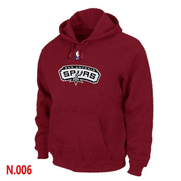 NBA Spurs Pullover Hoodie Red