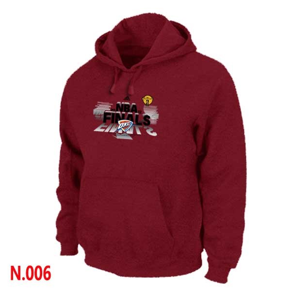 NBA Thunder Pullover Hoodie 2012 Finals Red
