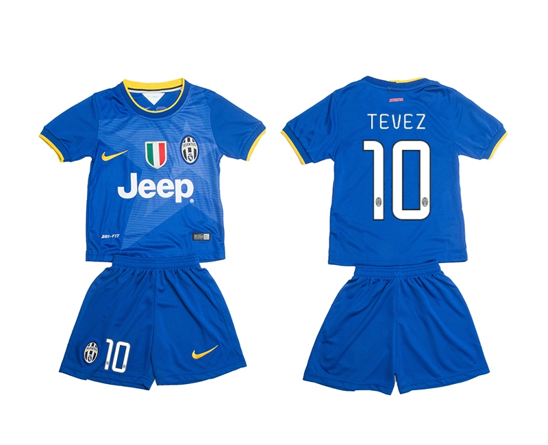 2014-15 Juventus 10 Tevez Away Youth Jerseys