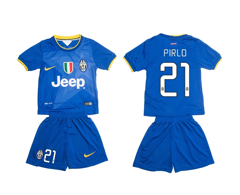 2014-15 Juventus 21 Pirlo Away Youth Jerseys