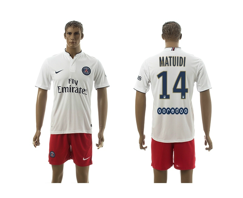 2014-15 Paris Saint Germain 14 Matuidi Away Soccer Jersey