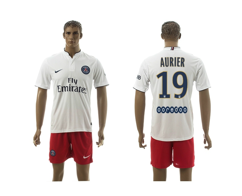 2014-15 Paris Saint Germain 19 Aurier Away Soccer Jersey