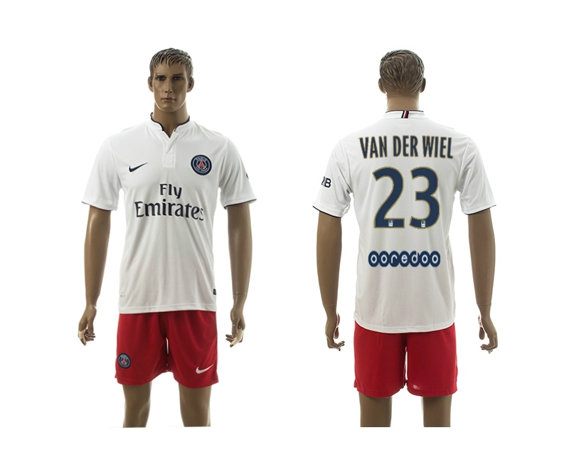 2014-15 Paris Saint Germain 23 Van Der Wiel Away Soccer Jersey