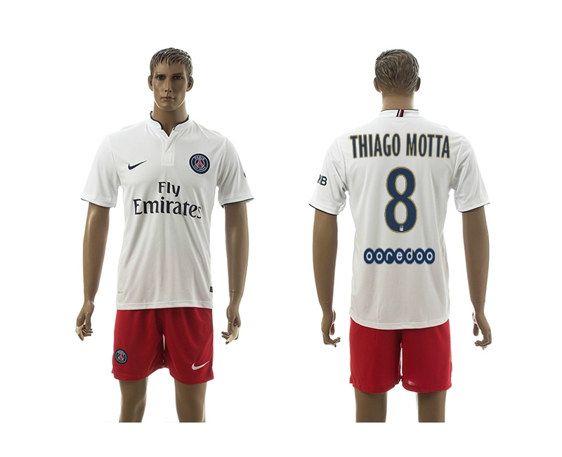 2014-15 Paris Saint Germain 8 Thiago Motta Away Soccer Jersey