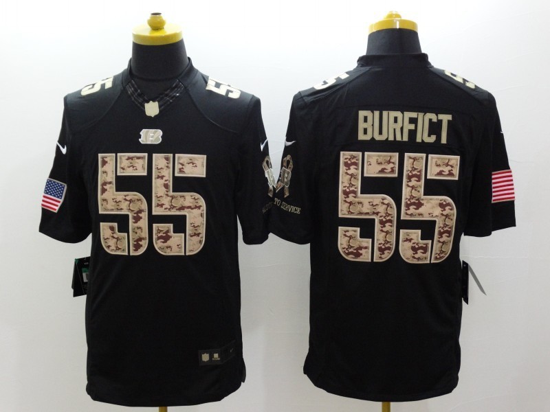 Nike Bengals 55 Burfict Black Salute To Service Limited Jerseys Nike Bengals 55 Burfict Black Salute To Service Limited Jerseys