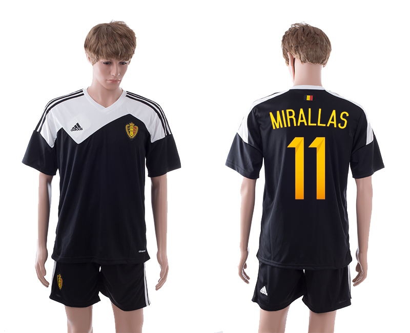 2014-15 Belgium 11 Mirallas Away Jerseys