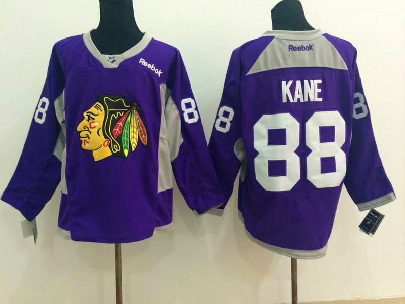 Blackhawks 88 Kane Purple Jerseys