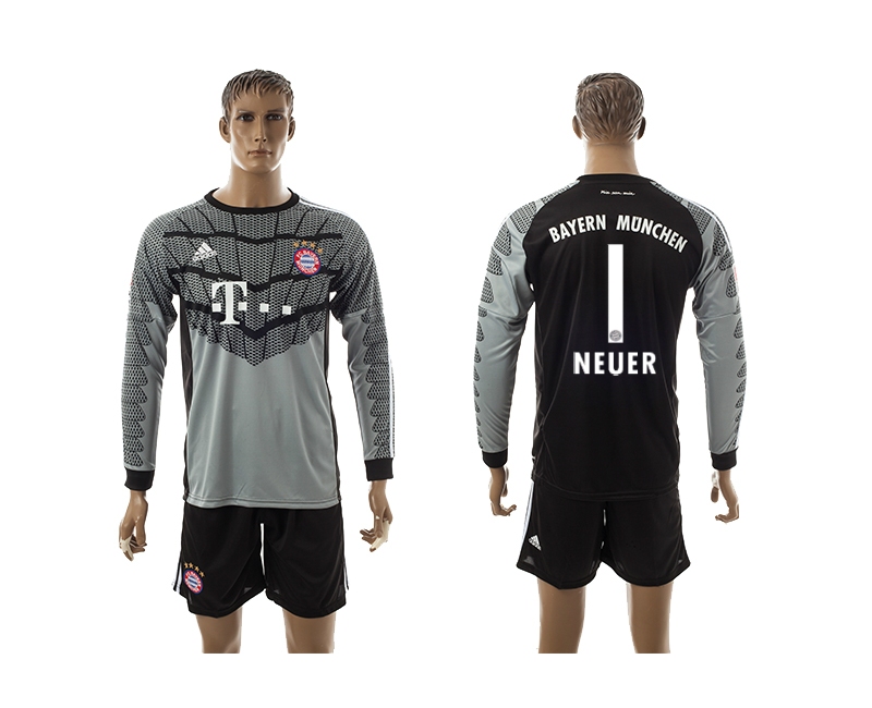 2014-15 Bayern Muchen 1 Neuer Goalkeeper Long Sleeve Jerseys