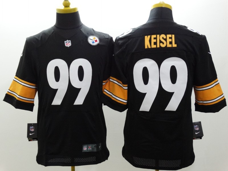 Nike Steelers 99 Keisel Black Elite Jerseys
