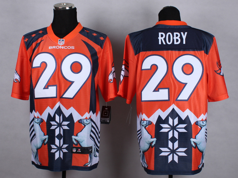Nike Broncos 29 Roby Noble Fashion Elite Jerseys - Click Image to Close