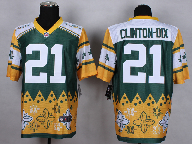 Nike Packers 21 Clinton-Dix Noble Fashion Elite Jerseys - Click Image to Close