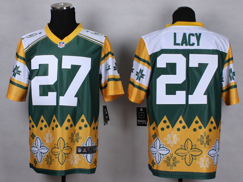 Nike Packers 27 Lacy Noble Fashion Elite Jerseys