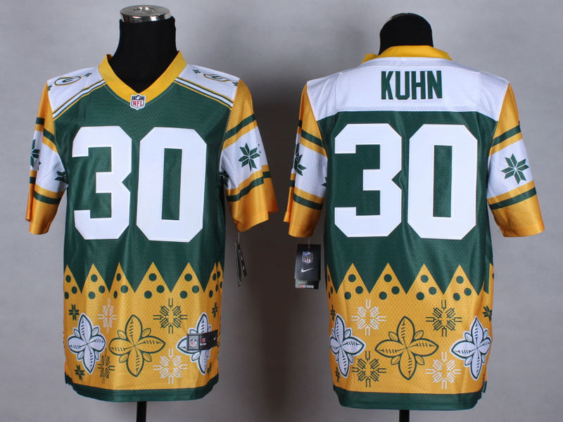 Nike Packers 30 Kuhn Noble Fashion Elite Jerseys - Click Image to Close