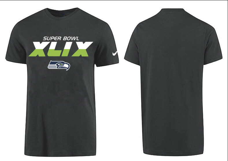 Nike Seattle Seahawks 2015 Super Bowl XLIX D.Grey T-Shirts