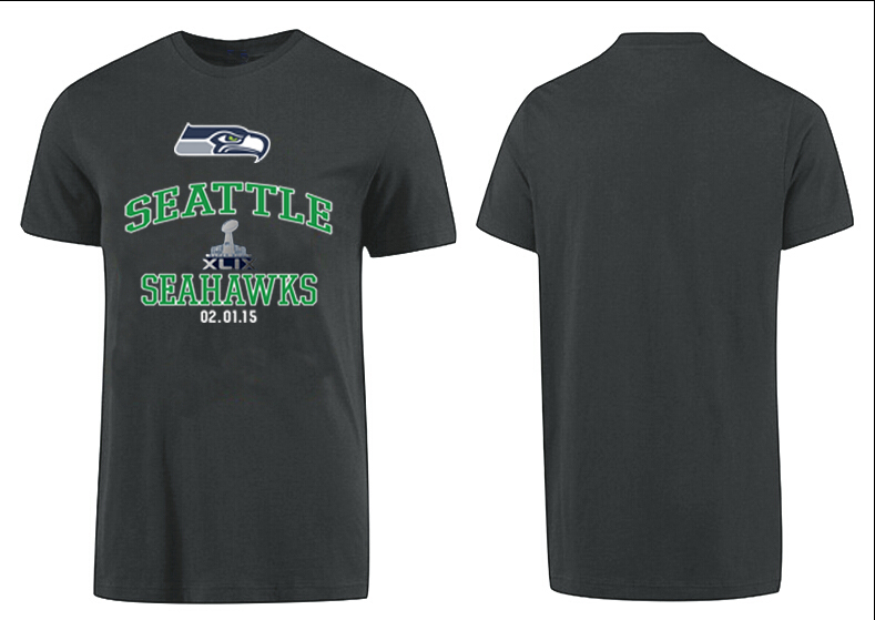 Nike Seattle Seahawks 2015 Super Bowl XLIX D.Grey T-Shirts02