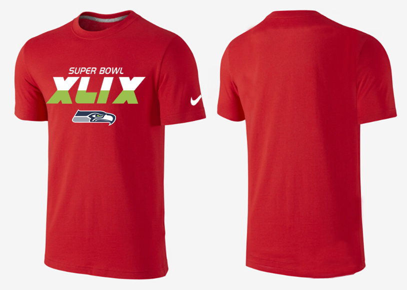 Nike Seattle Seahawks 2015 Super Bowl XLIX Red T-Shirts