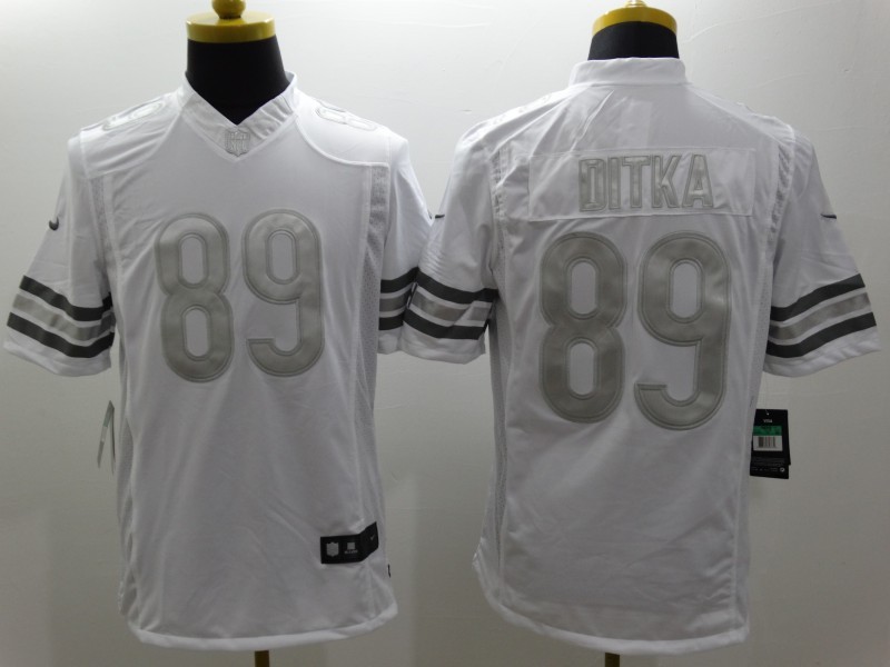 Nike Bears 89 Ditka White Platinum Limited Jerseys Nike Bears 89 Ditka White Platinum Limited Jerseys