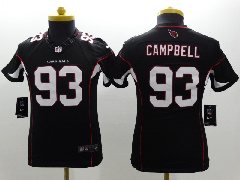 Nike Cardinals 93 Campbell Black Youth Limited Jerseys