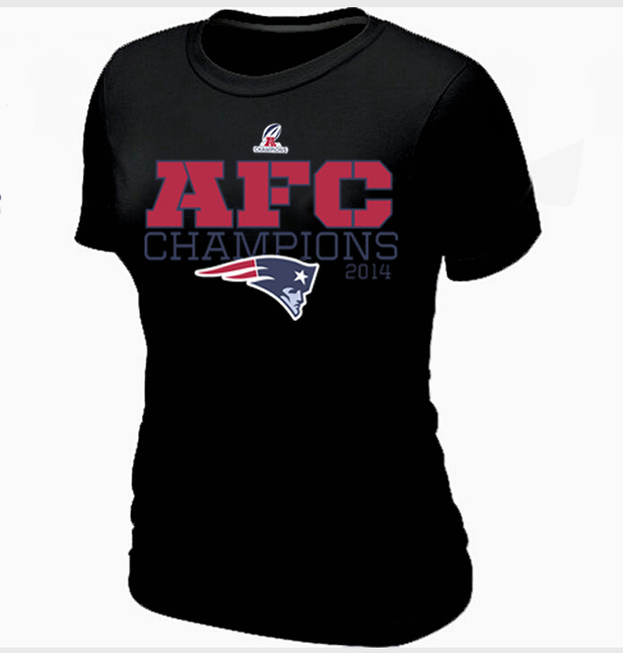 Nike New England Patriots Black Women T-Shirts