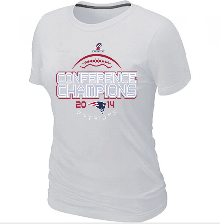 Nike New England Patriots White Women T-Shirts