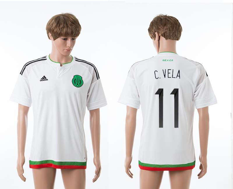 2015-16 Mexico 11 C.Vela Away Thailand Jerseys
