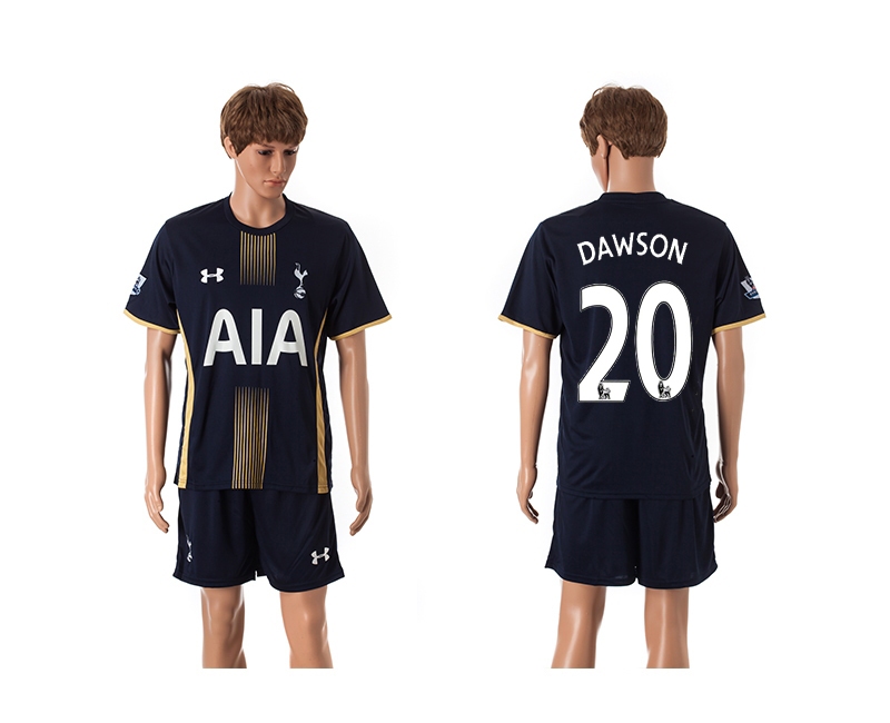 2014-15 Tottenham Hotspur 20 Dawson Away Jerseys