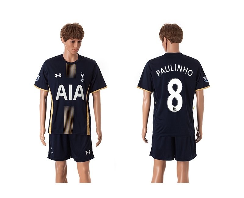 2014-15 Tottenham Hotspur 8 Paulinho Away Jerseys